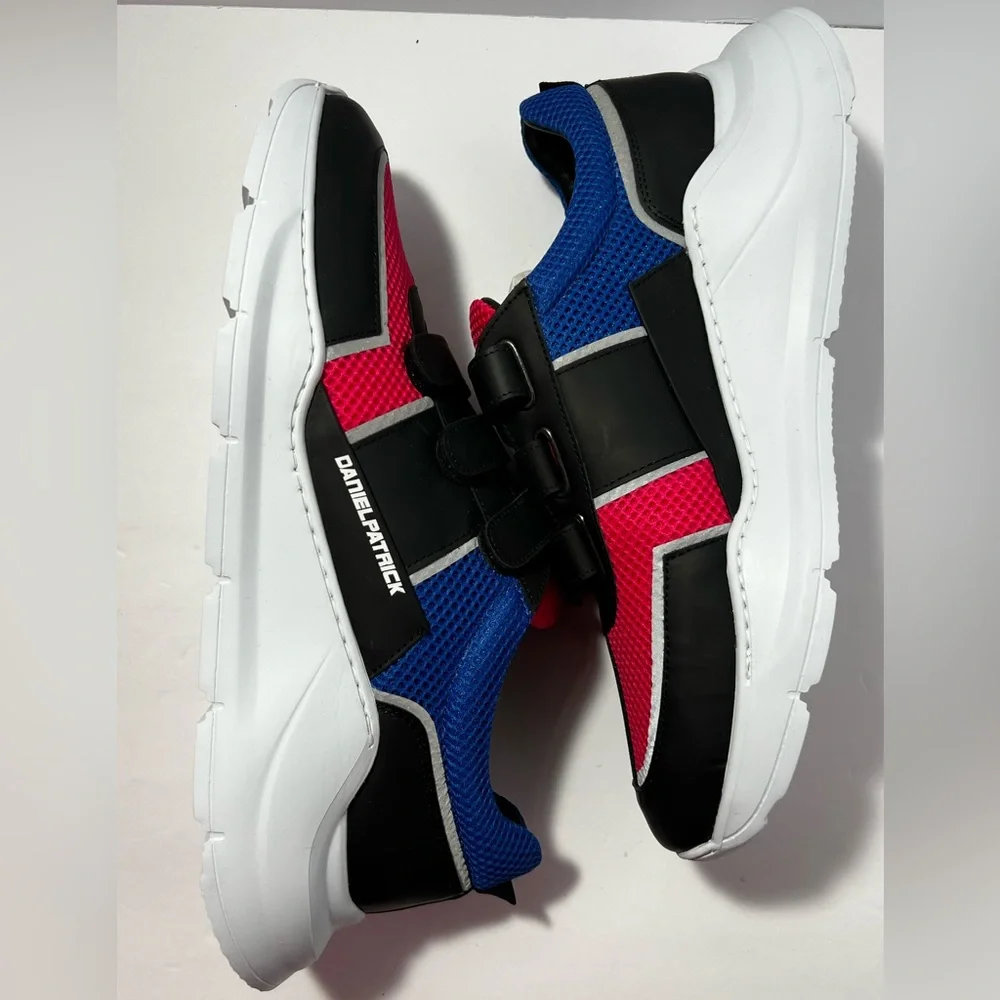 Daniel Patrick Panel Runner Sneakers shoes Sunset red Blue EU 45‎ men’s size 12